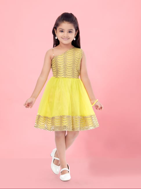 Organic muslin girl's dress with lemons - girl's dresses in Hong Kong |  Milimilu.com