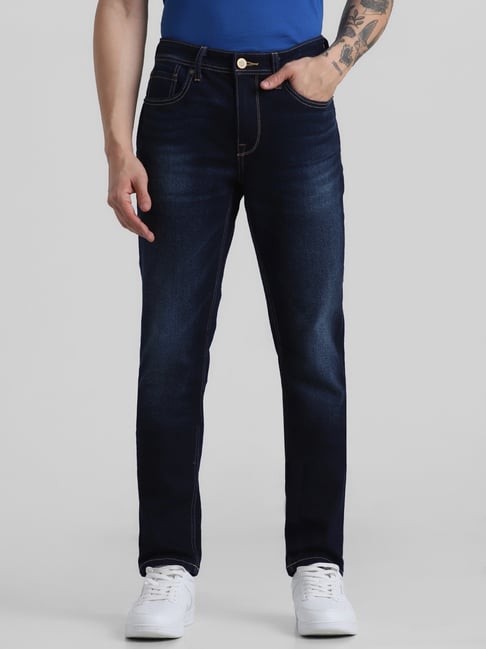 Jack Jones Royal Blue Slim Fit Jeans