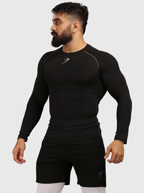 Man compression T-Shirt short sleeve Skins DNAmic Black/Citron 