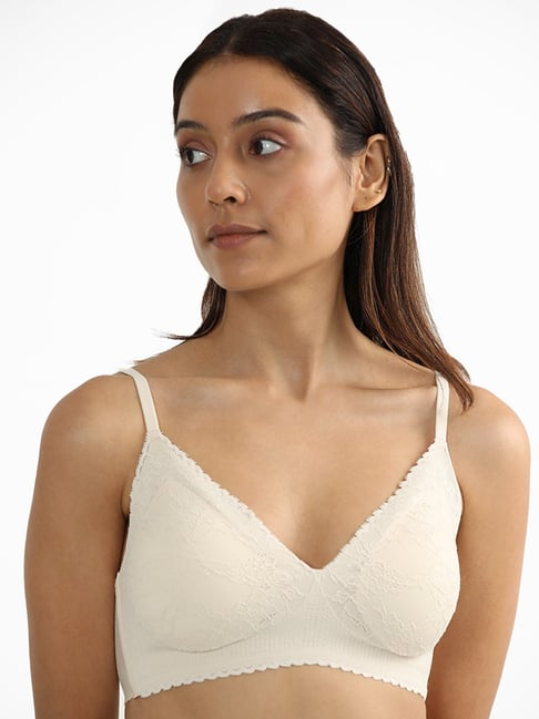 Buy Wunderlove by Westside Light Taupe Lace Sunshine Bra for Women Online @  Tata CLiQ