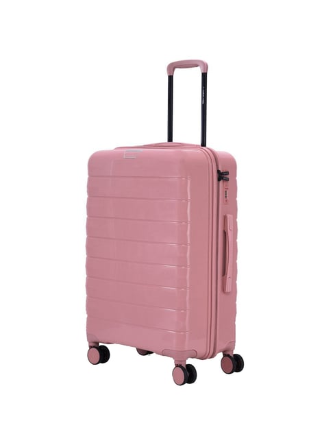 Nasher Miles Vienna Hard-Sided Check-in Luggage Pink 65cm Trolley Bag-picture-44