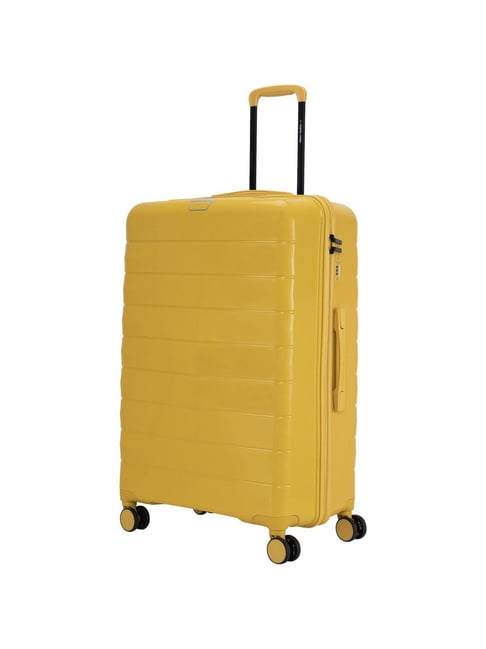 Nasher Miles Vienna Hard-Sided Check-in Luggage Mustard Yellow 75cm Trolley Bag-picture-15