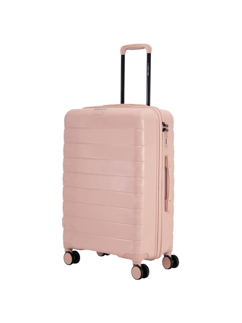 Nasher Miles Vienna Hard-Sided Check-in Luggage Peach 65cm Trolley Bag-picture-31