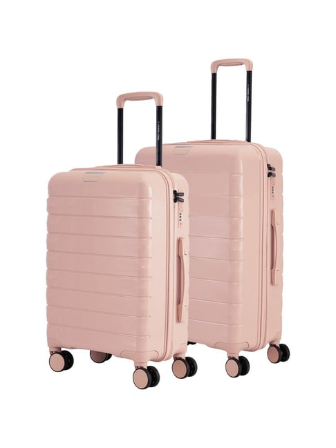 Nasher Miles Vienna Hard-Sided Luggage Set of 2 Peach Trolley Bag (55 & 65 cm)-picture-29