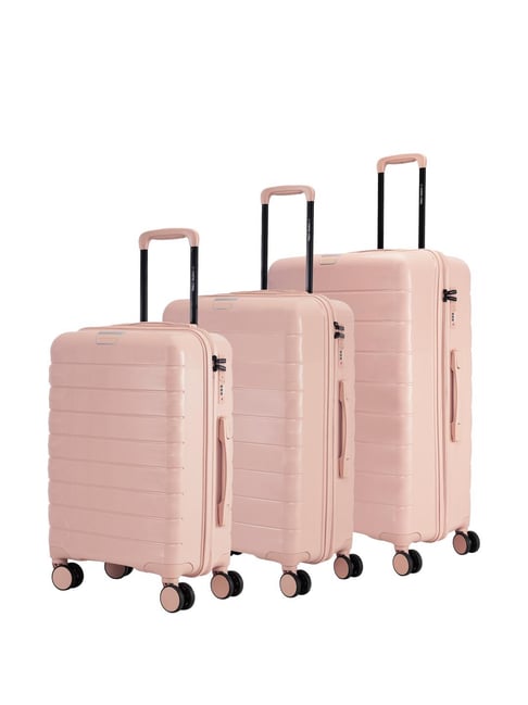 Nasher Miles Vienna Hard-Sided Luggage Set of 3 Peach Trolley Bag (55, 65 & 75 cm)-picture-28