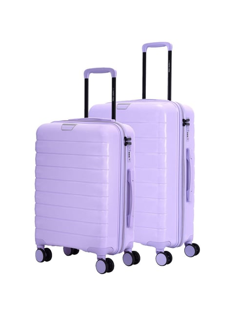 Nasher Miles Vienna Hard-Sided Luggage Set of 2 Purple Trolley Bag (55 & 65 cm)-picture-23
