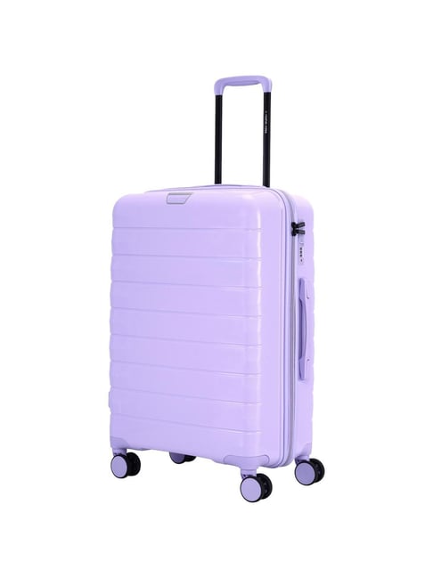 Nasher Miles Vienna Hard-Sided Check-in Luggage Purple 65cm Trolley Bag-picture-26