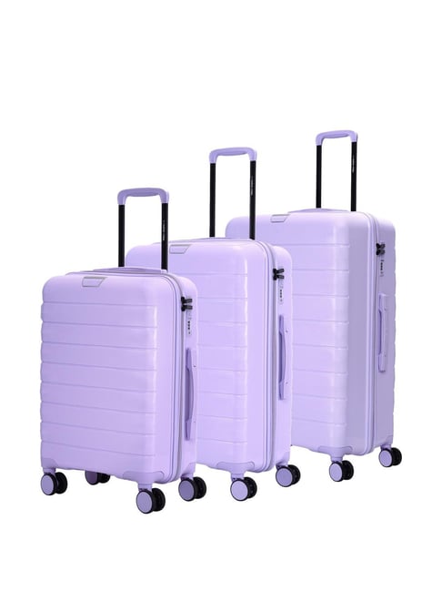 Nasher Miles Vienna Hard-Sided Luggage Set of 3 Purple Trolley Bag (55, 65 & 75 cm)-picture-20