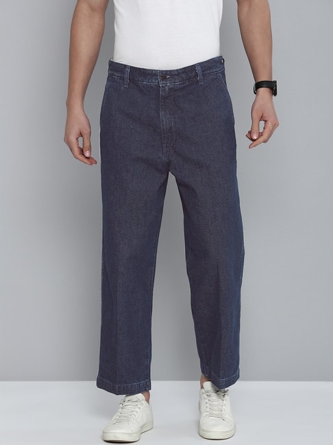 BOSS - Relaxed-fit trousers in checked stretch material