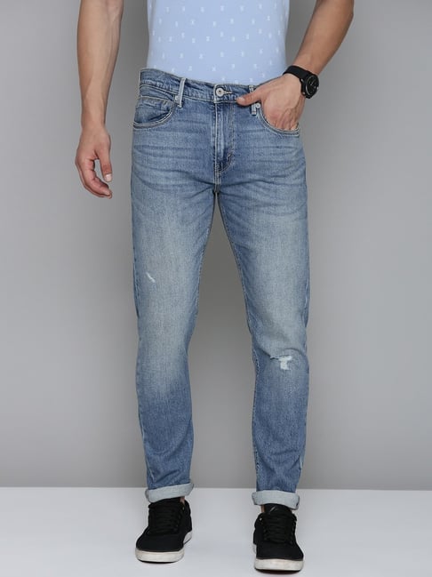 Levi's 512 distressed best sale