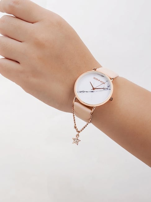 14K Gold & Diamond Initial Watch Charm – simsumfinejewelry