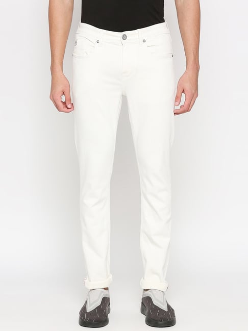 Buy Being Human White Slim Fit Lightly Washed Jeans for Men's