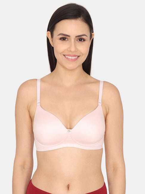 Buy Zivame Pink Half Coverage Non-Wired T-Shirt Bra for Women's Online @ Tata  CLiQ