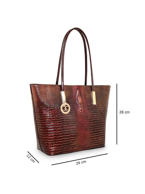 ESBEDA Wine Red Color Crocodile Textured Handbag for Women: Buy ESBEDA Wine  Red Color Crocodile Textured Handbag for Women Online at Best Price in  India