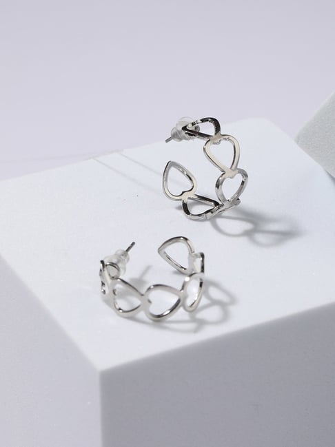 Silver Hoop Earrings 12mm - Rebecca | Linjer Jewelry