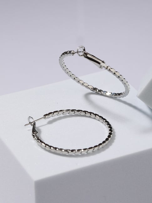 Circular hot sale hoop earrings