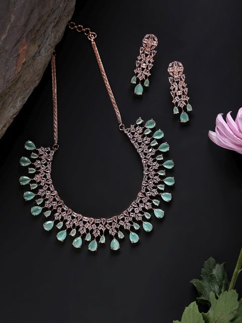 Buy Latest Diamond Necklace Set For Wedding Online