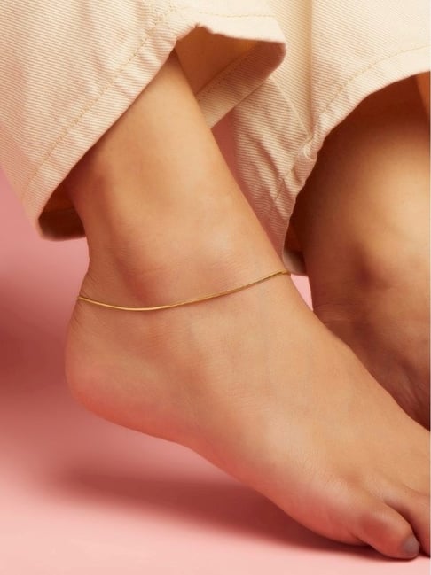 Zavya 925 Sterling Silver Serenade Snake Chain Flexible Anklets For Women-picture-21