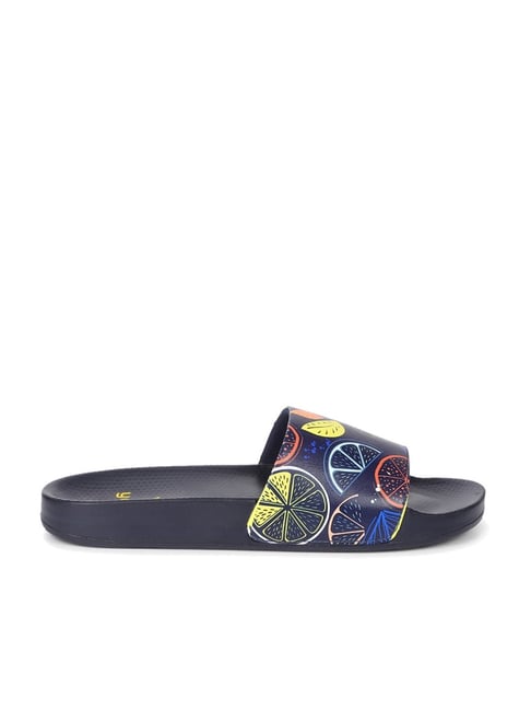 Blue gucci best sale slides men