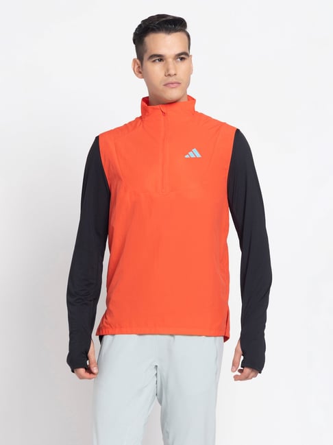 Buy adidas ADIZERO Red Slim Fit Sports Vest Jacket for Men's Online @ Tata  CLiQ