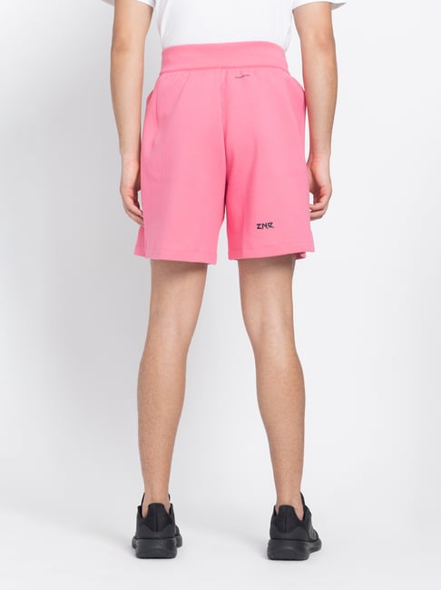 Buy adidas Z.N.E. PREMIUM Pink Regular Fit Sports Shorts for Men's