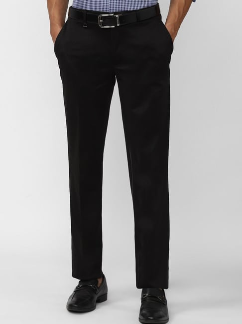 Long Tall Sally Long Tall Sally Black Button Detail Wide Leg Trousers 34