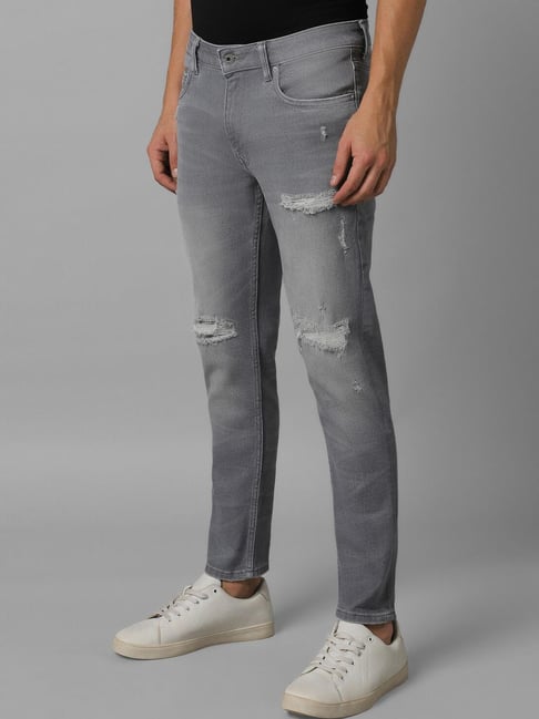 Torn Jeans Light Grey Skinny Jeans Mens Buy Louis Philippe Jeans