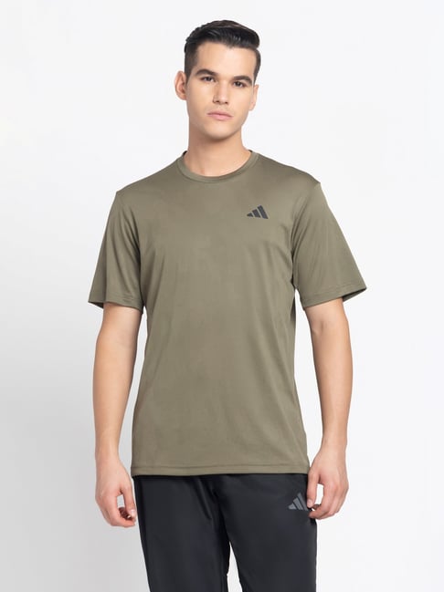 Olive adidas store t shirt