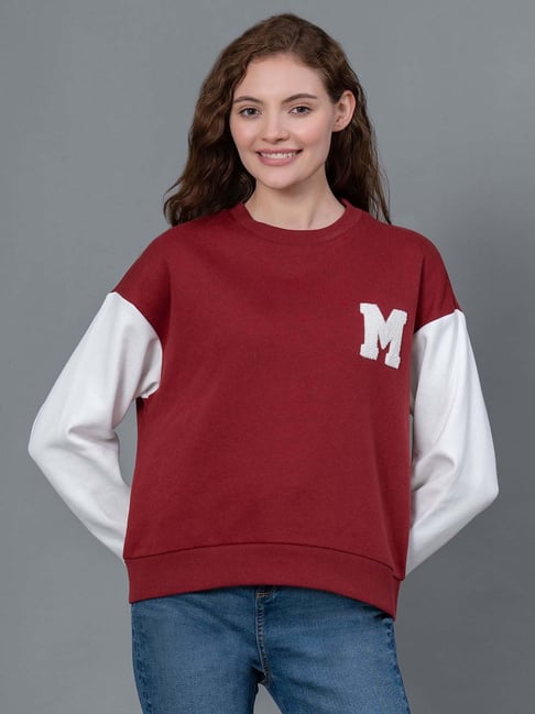 Buy Red Tape Maroon Embroidered Pullover for Women s Online Tata CLiQ