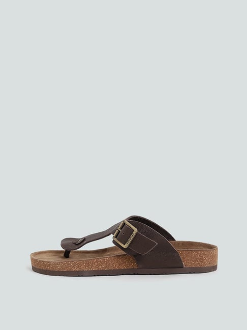 Born Agnio Wedge Sandal in Brown | Lyst