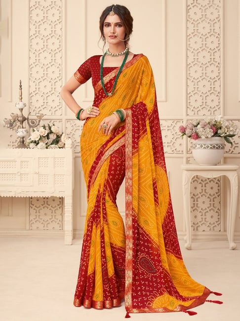 Cotton Silk saree in Vibrant color - Yellow | Cotton Silk Saree | Chiro's  By Jigyasa