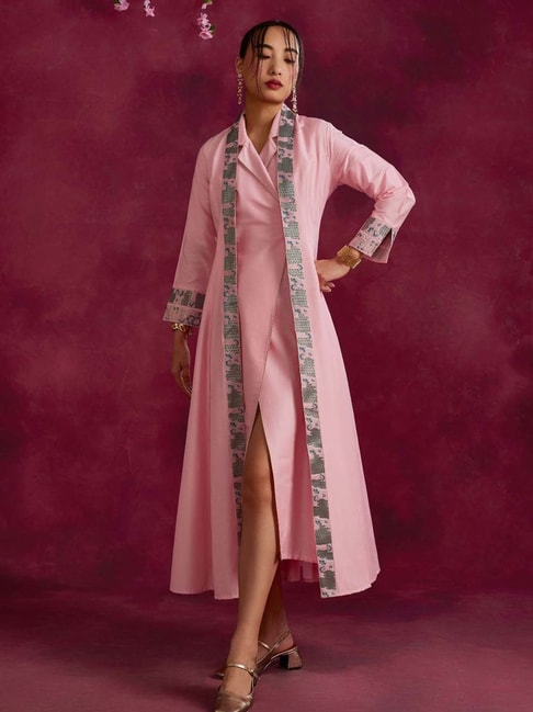 Organza Coat Over Sheath Dress With Sparkle - Joyce Young