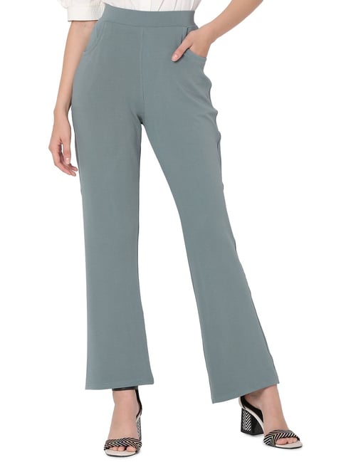 Jacenvly women's pants Clearance Flared Pants Extra Long Elastic Waisted  Plain Formal Trousers for Women Casual Slim High Elastic Waist Solid Color  Sports Yoga Flare Pants - Walmart.com