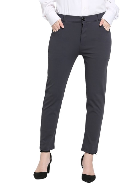 Buy Women's The Label Life Plain High-Rise Formal Pants Online |  Centrepoint UAE