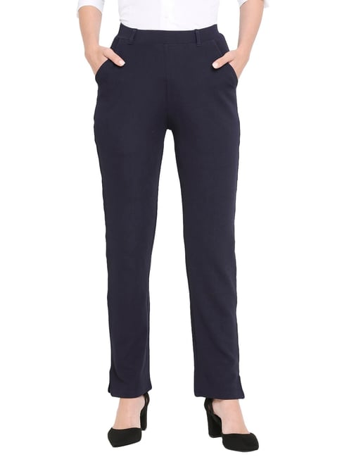 Women's Cotton Linen Pants Drawstring Elastic Waist High Rise Wide Leg  Pants Casual Loose Straight Trousers with Pockets - Walmart.com