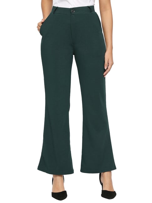 Fashionable Outfits With Dark Green Pants For Ladies | Green pants women, Dark  green pants, Green pants outfit