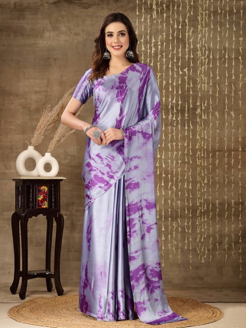 Purple Tissue Silk saree for women