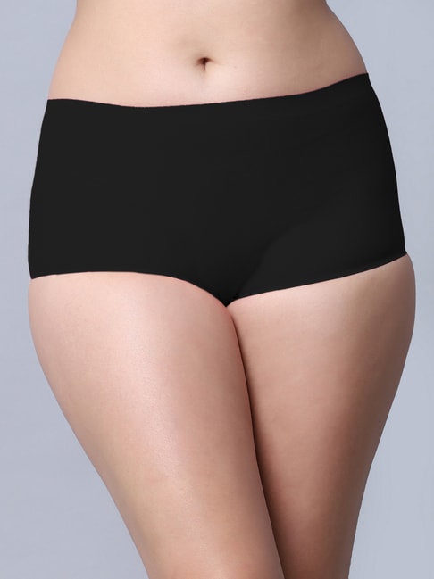 Buy Erotissch Black Seamless Boyshorts Panty for Women Online @ Tata CLiQ