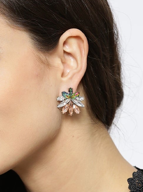 Flower Stud Aldo Stud Earrings Buy Oomph Pink Stud Earrings For