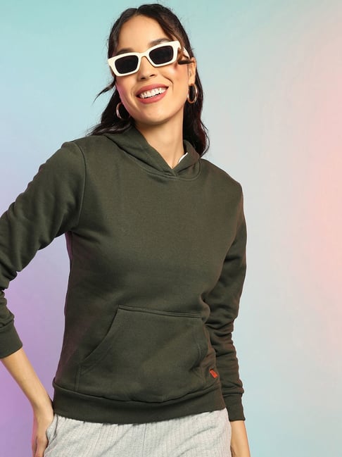 pinacolada Campus Sutra Green Cotton Sweatshirt-picture-35