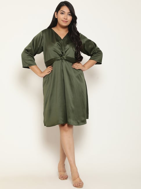 slim fit dress slacks Fit and flare green summer chiffon dresses 5144  Xiaolizi