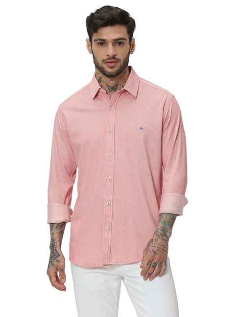 Mufti T Clothing Mufti Shirts Express Red Shirt Mufti Red Slim Fit
