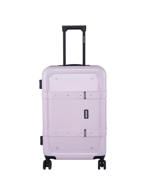 NAKURU Night Sky Pink Textured Hard Medium Trolley Bag -24 cm-image-4