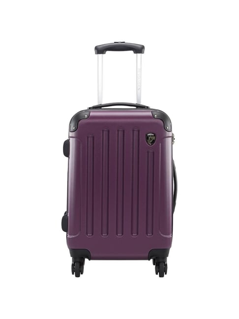 HEYS Revolver Purple Textured Hard Cabin Trolley Bag -21 cm