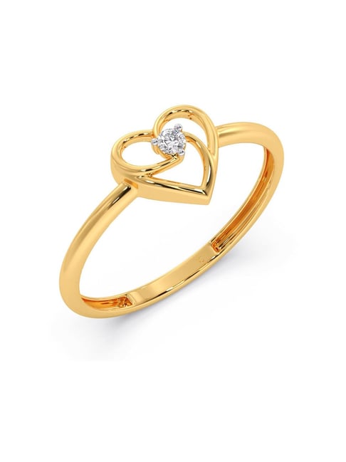 Buy CANDERE A KALYAN JEWELLERS COMPANY Diamond Studded 14KT Gold Ring - Ring  Diamond for Women 22307176 | Myntra