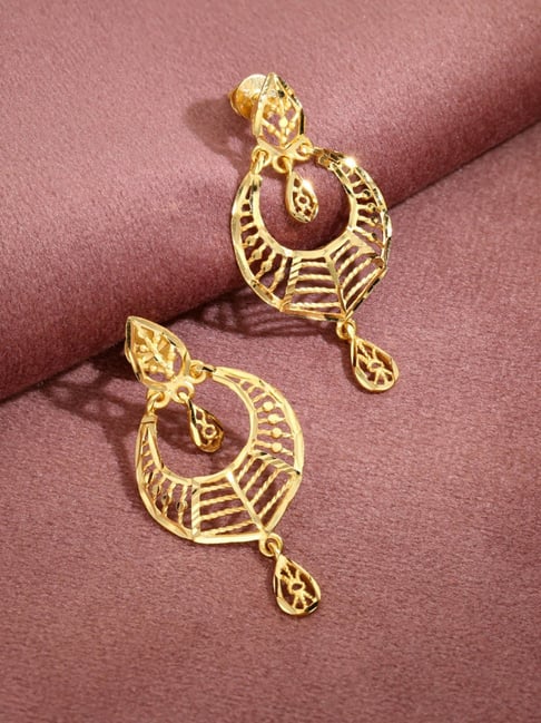 Buy Malabar Gold and Diamonds 22k Gold Drop Earrings Online At