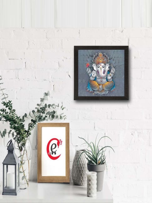 eCraftIndia Lord Ganesha Satin Matt Texture UV Art Painting-picture-30