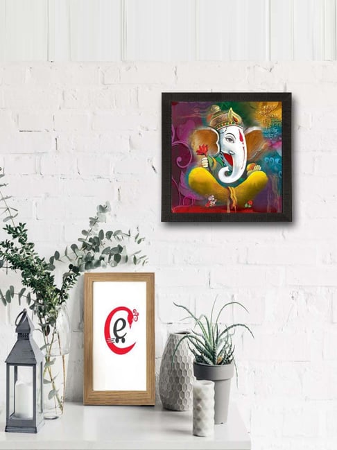 eCraftIndia Lord Ganesha Satin Matt Texture UV Art Painting-picture-41