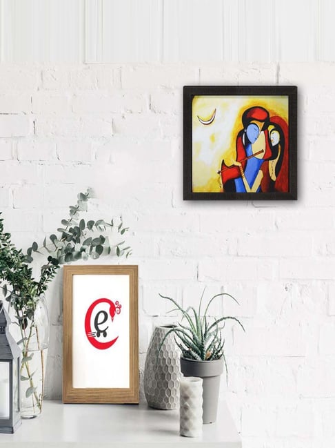 eCraftIndia Radha Krishna Satin Matt Texture UV Art Painting-picture-36