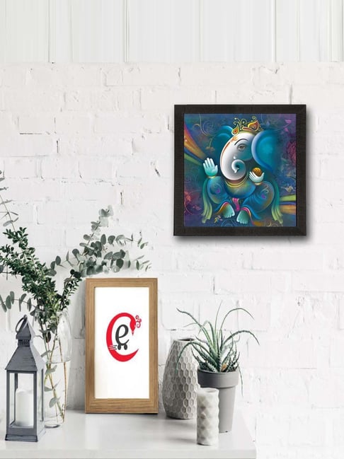 eCraftIndia Lord Ganesha Satin Matt Texture UV Art Painting-picture-33